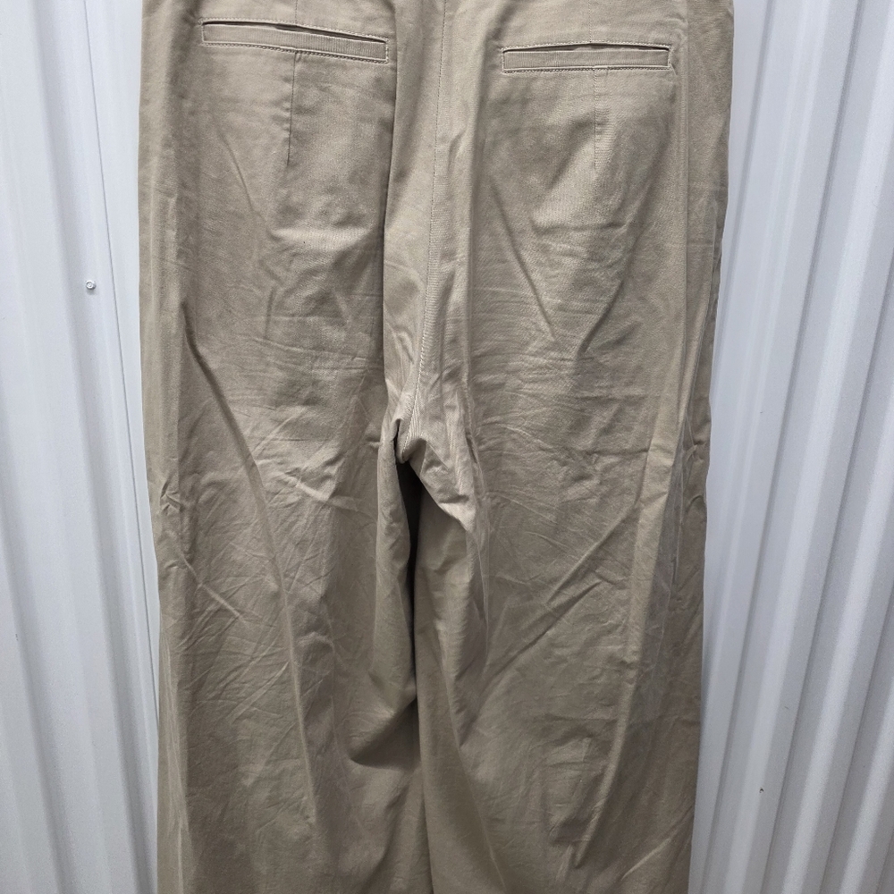GAP Neutral Beige Button-Front Pants - image 4